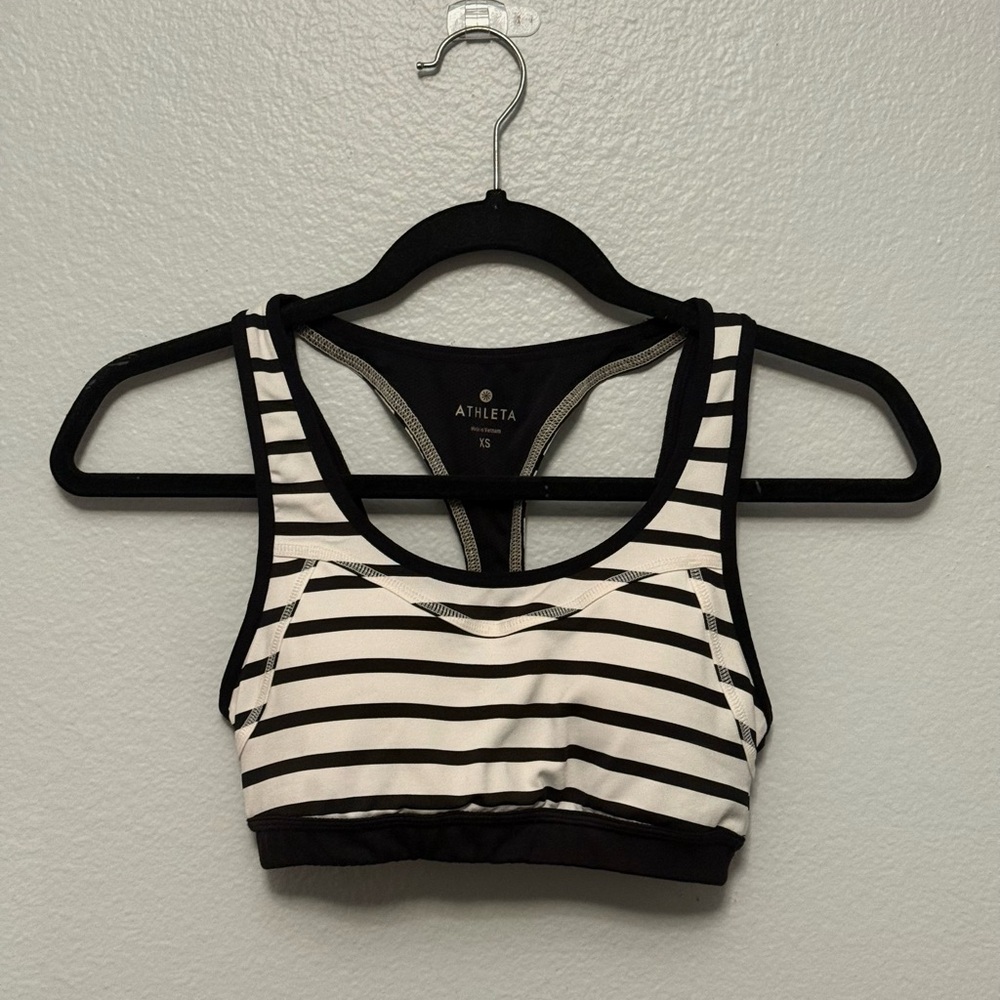 Athleta Striped Sports Bra